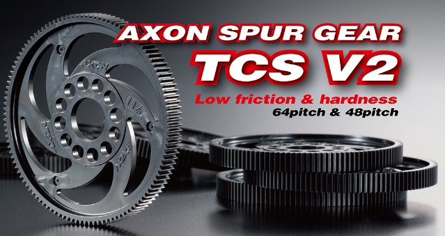 AXON SPUR GEAR TCS V2 64P 102TiTCJ[pj