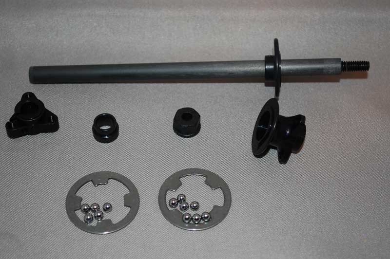 1/12th Axle Kit With@3mm Offset Drive Hub(Black)