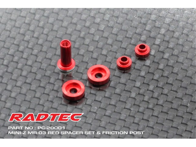 Mini-Z MR-03 spacer set and friction post