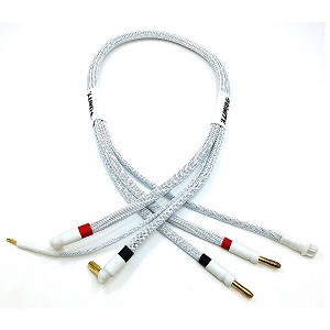 2S PRO CHARGE CABLE WITH 5MM BULLET CONNECTORS (WHITE)