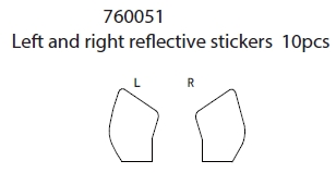 Left and right reactive stickers: C71p