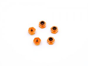 2mm Alloy lock nuts (Orange) - 5pcs