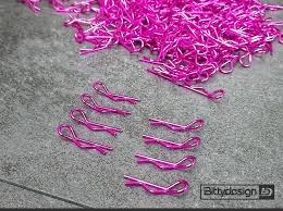 Clips Kit for 1/10 Off/On-road bodies(4xLeft+4xRight)-Pink