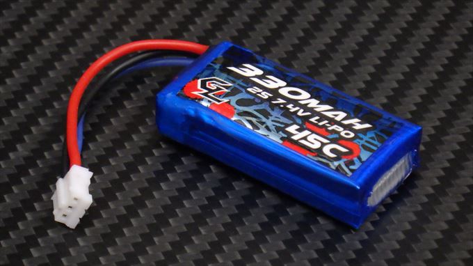 【在庫限り】GL Racing 2S 330mAh Lipo Battery Pack