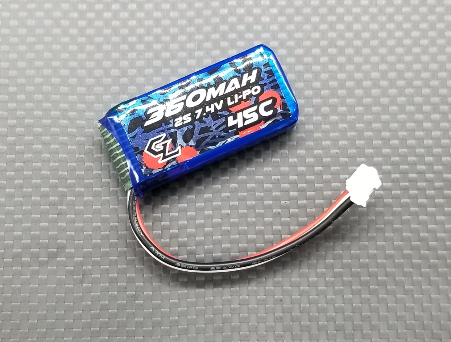 GL Racing 2S 360mAh Lipo Battery Pack