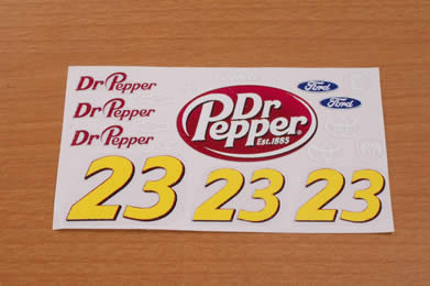 1/24スケールデカール（＃23 Dr Pepper）