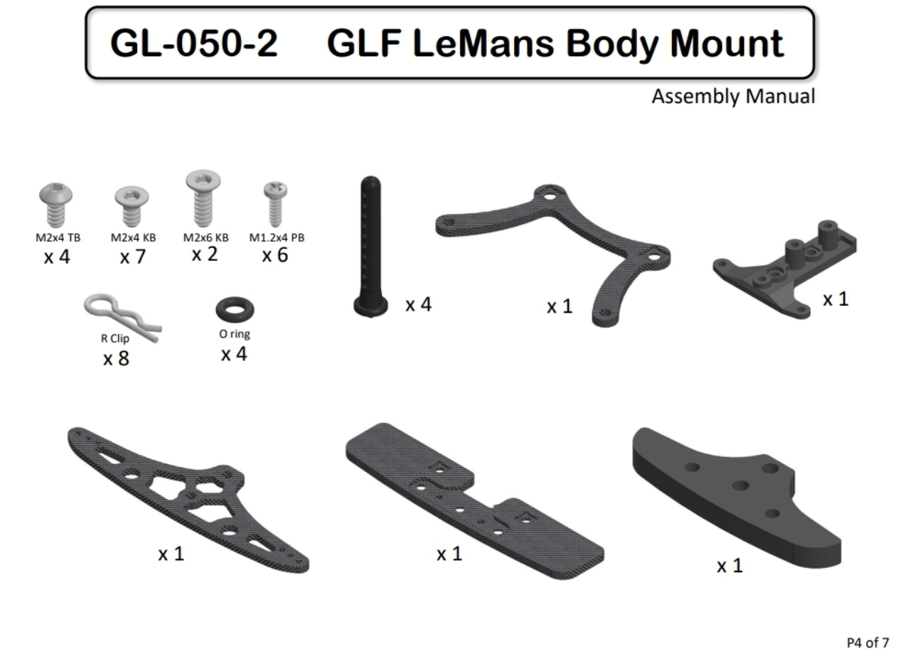 GLF LeMans body mount
