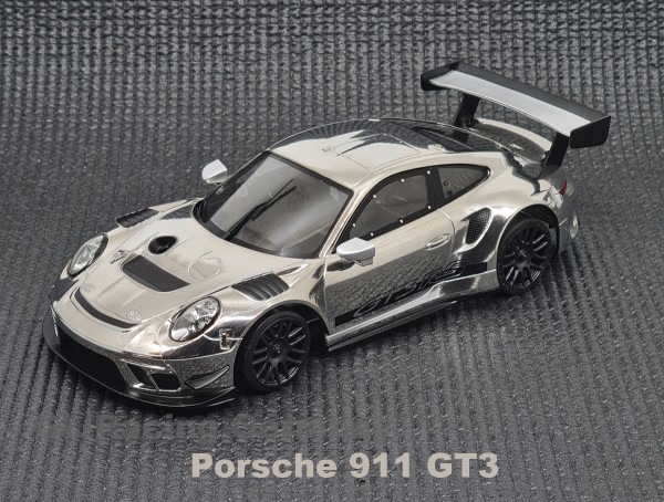 【数量限定】MINI-Z用プラボディー GL 911 GT3（塗装済み）：SILVER