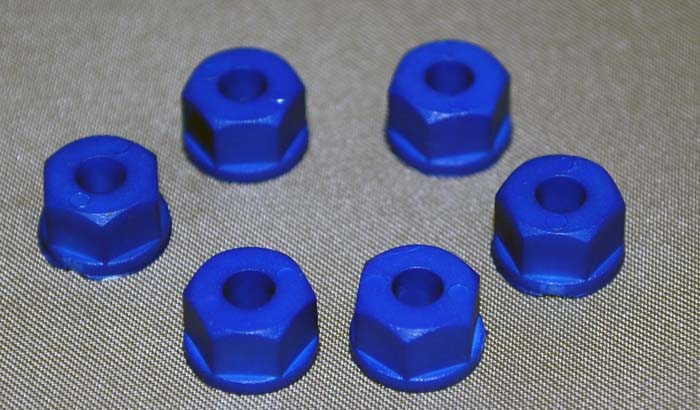 8/32'' Posi-lock Nylon Nuts(Blue)