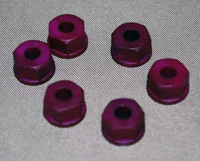 8/32'' Posi-lock Nylon Nuts(Purple)