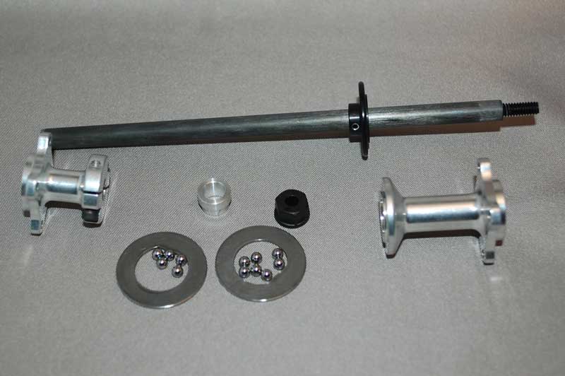 1/10th　Associated Style Axle Kit　For Non-Offset Pod(Silver)