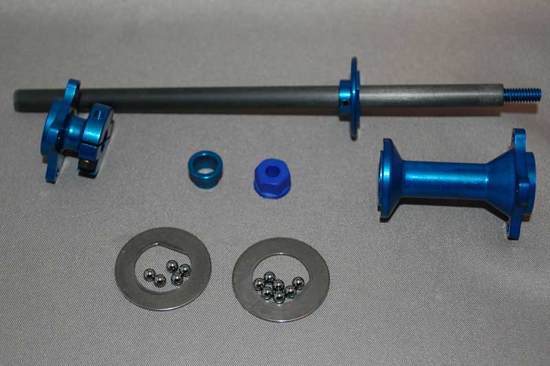 1/10th Associated Style Axle Kit For Offset Pod(Blue)
