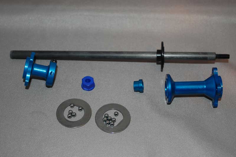 1/10th Associated Style Axle Kit For 235mm Wide On Road Cars(Blue)