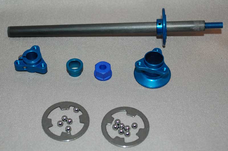 1/12th Axle Kit With　3mm Offset Drive Hub(Blue)