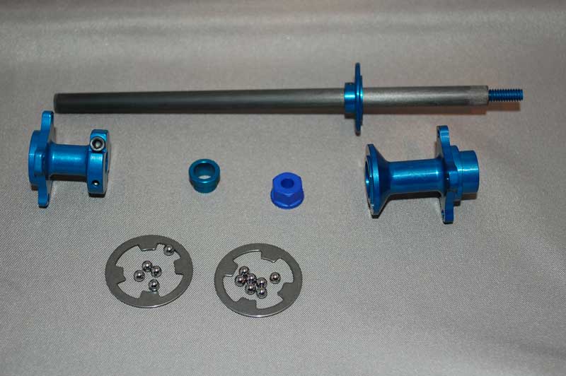 1/10th Axle Kit For World GT Pan Cars(Blue)