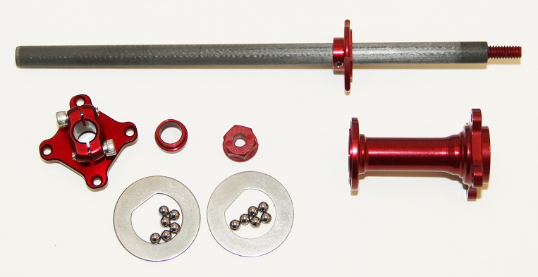 1/10th Associated Style Axle Kit For Offset Pod(Red) Light Weight 