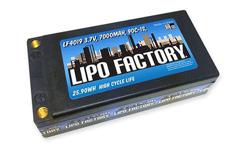 Lipo-Factoryバッテリー（3.7V 1S 7000mah 90C） 5mmバナナ
