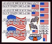 AMERICAN MUSCLE/FLAG デカール