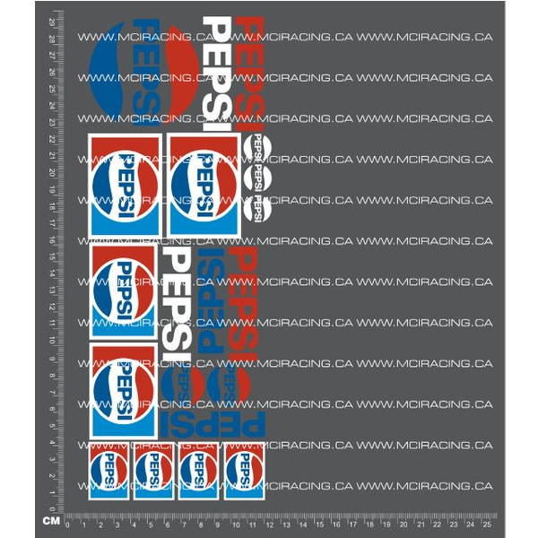 1/10TH PEPSI CLASSIC DECALS