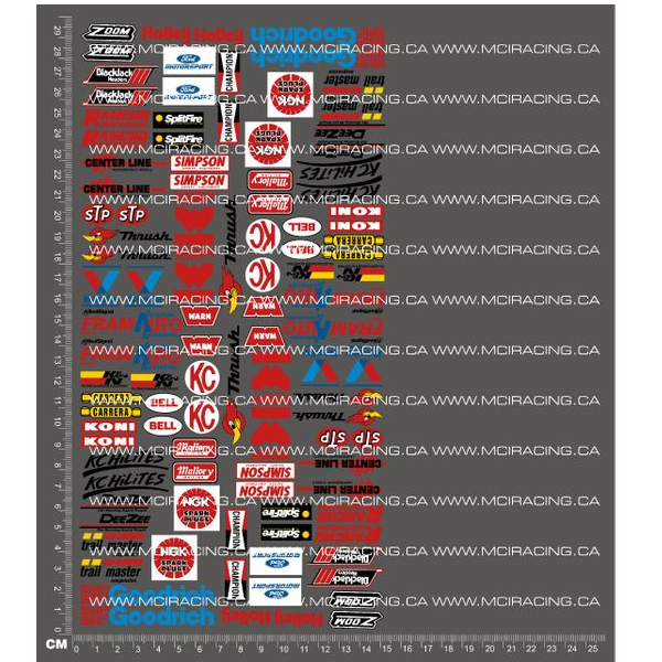 1/10TH MONSTER TRUCK - SPONSOR DECALS V2