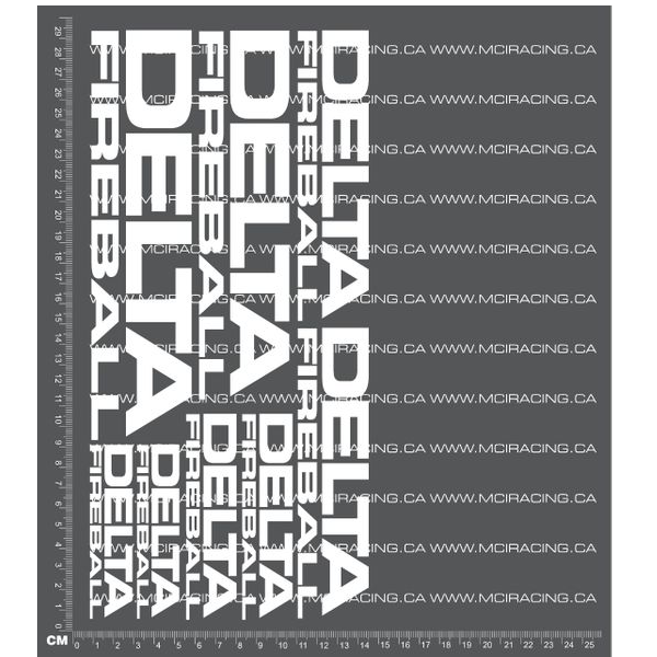 1/10TH DELTA - FIREBALL DECALS