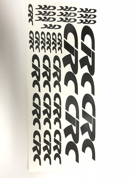 1/10TH CRC DECALS BLACK ONLY