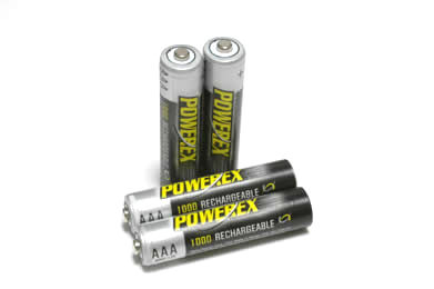 POWEREX単４型1000mAhバッテリー（４本）
