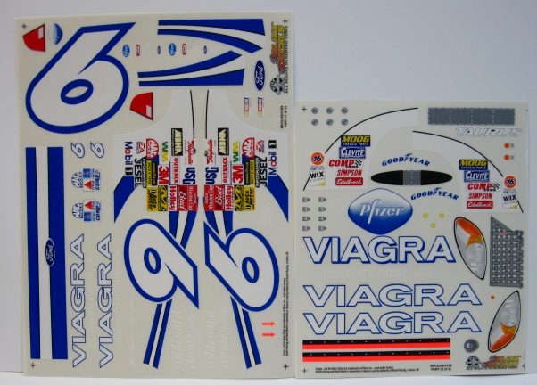 ＃ 6 Viagra Mark Martin  2003 1/10 Scale Vinyl Slixx
