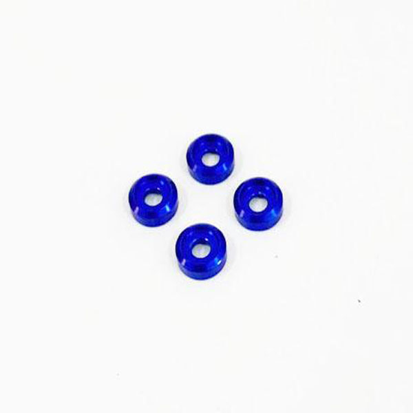 NEXX Racing CNC Aluminum 2mm Washer (4pcs) (BLUE)