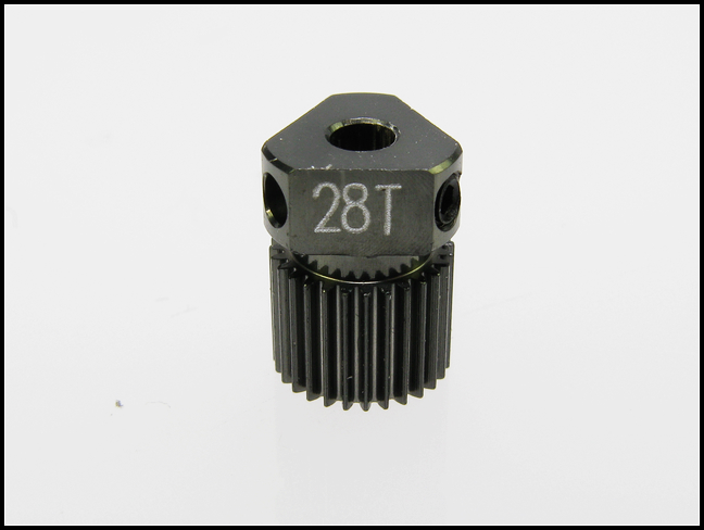Mini-Z用 7075アルミ製126P 28Tピニオン