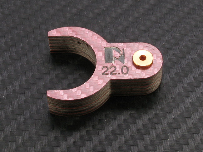 【在庫限り】PN Racing Mini-Zプロ・タイヤゲージ（ピンク・カーボン仕様）: 22-23mm 