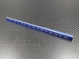 0.1 mm step ride height gauge (1-4mm) (blue)