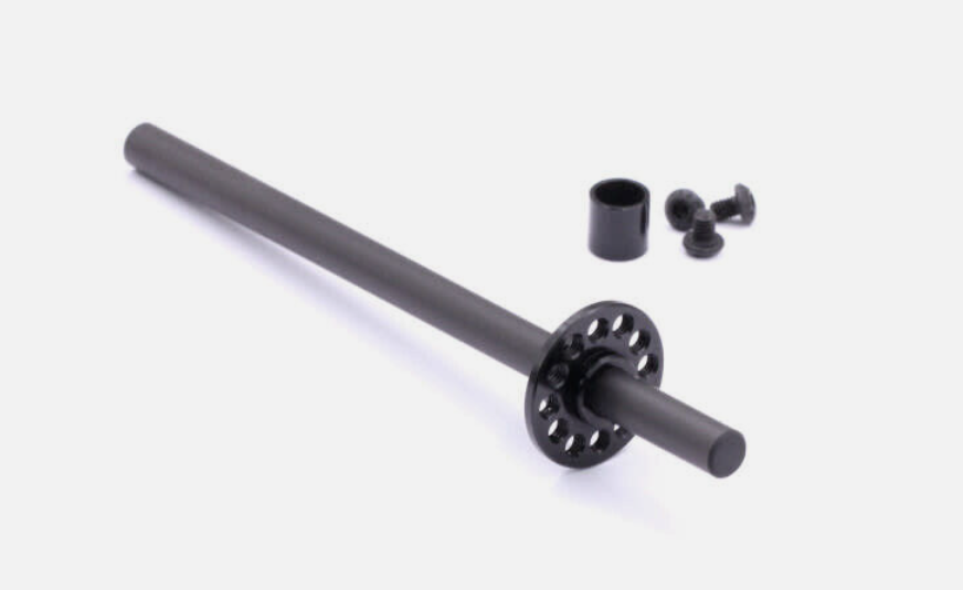 Rapide P12 Carbon Rear Solid Axle Set, Lightweight Version