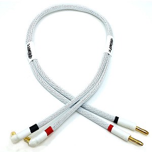 1S PRO CHARGE CABLE WITH 5MM BATTERY BULLETS (WHITE)