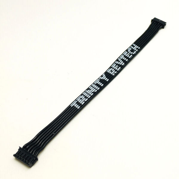 TRINITYロゴ入り・ウルトラ・フレックスセンサーケーブル(125mm) ブラック