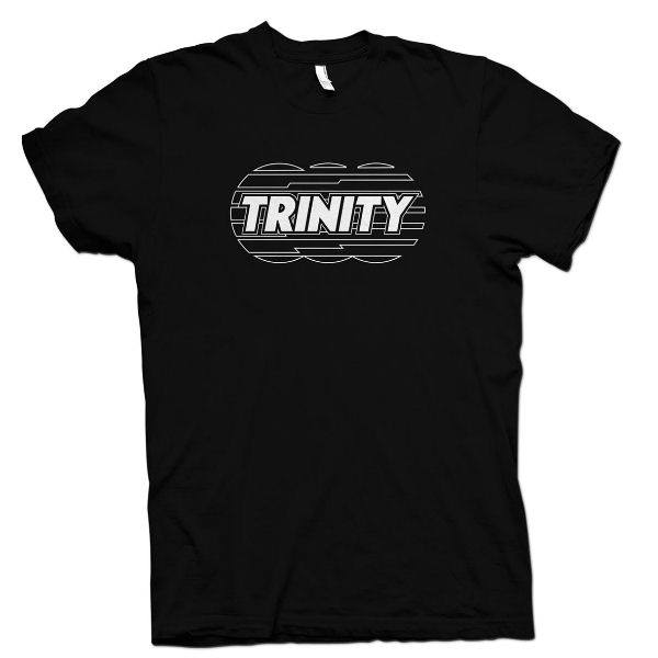 TeamTrinity  Retro Shadow Logo T-Shirts Black (small)