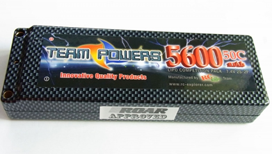 Team Powers LIPOバッテリー（7.4V 5600mA 50C)
