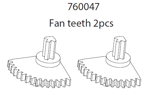 Fan teeth: GEN2シャーシ共通