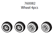 Wheel 4pc: C81用