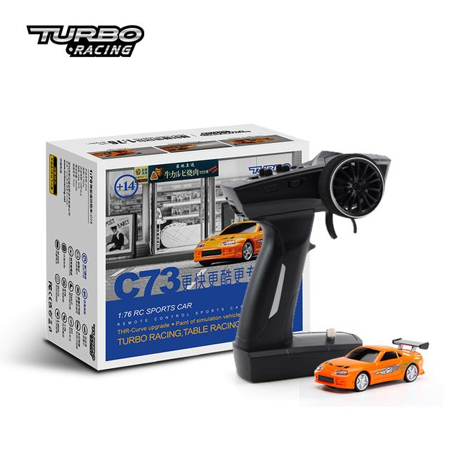 TURBO RACING 1/76スケール RTR R/Cカー GEN2-C73（オレンジ）：技適対応済み