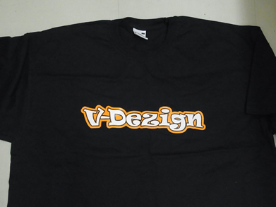 V-Dezign Tシャツ（ブラック・Lサイズ） 