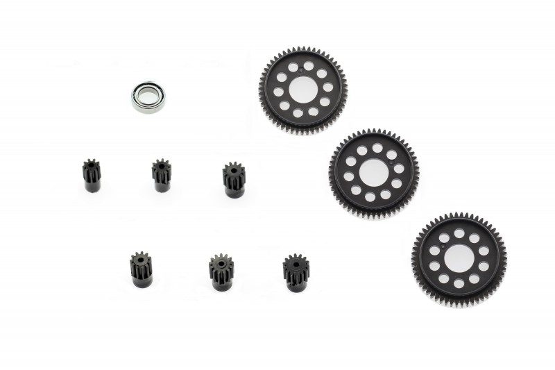 64 PITCH SPUR GEAR & PINION SET (INCLUDED 52T,53T,54T,PINION 9-14T & BALL BEARING 1 PC)