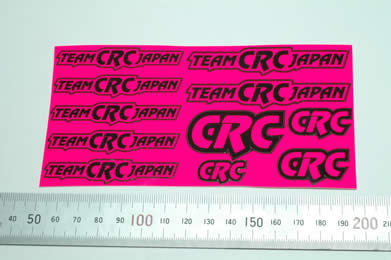 Team CRC Japanデカール（蛍光ピンク） 